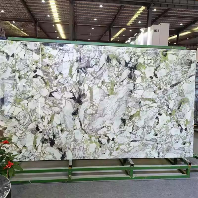 Ice Green Nano Glass & Crystallized Stone Green Quartz High Hardness Anti-polution Nano Crystal Stone Tile
