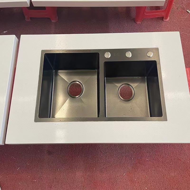 Hot Sale Modern Design Sintered Stone Bathroom Basin Customized Size Hotel Decor Bathroom Sink High Quality Artificial Stone