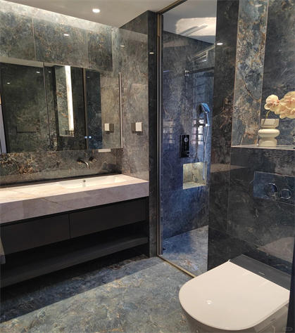 Bahia sapphire blue rock plate